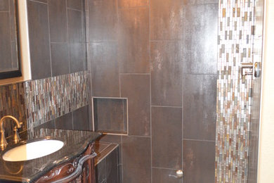 Bathroom - small traditional bathroom idea in Denver