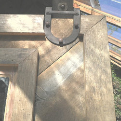 Antique, oil-rubbed barn door track roller - Interior Doors