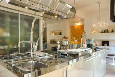Inspiration for a contemporary kitchen remodel in Other