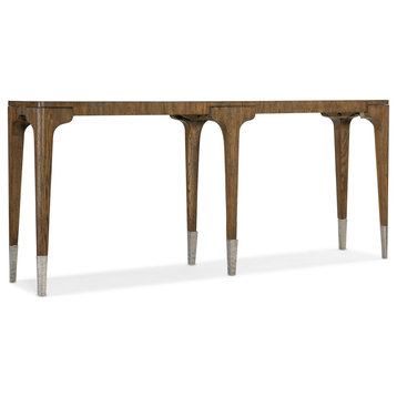 Hooker Furniture Chapman Veneers and Metal Console Table in Brown/White
