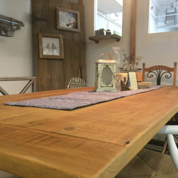 Central Cypress Board and Batten Table - Dining Tables