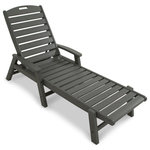 POLYWOOD - Yacht Club Chaise With Arms - Stackable, Stepping Stone - The all-weather Trex Outdoor Furniture Yacht Club stackable chaise with arms provides a relaxing and versatile lounging experience. Available in a variety of traditional colors, the Yacht Club stackable arm chaise withstands challenging marine environments. Trex Outdoor Furniture's solid HDPE lumber construction gives this durable chaise the ability to endure harsh weather conditions for generations without warping, rotting, cracking or splintering.