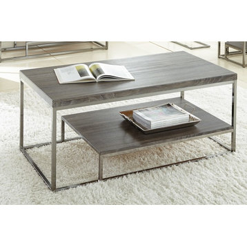 Lucia Cocktail Table With Black Nickel