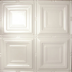 1201 Tin Ceiling Tile - White - Madison Square - Ceiling Tile