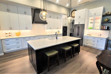Example of a large transitional kitchen design in Austin