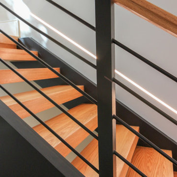 73_Bold & Gorgeous Stairs in Contemporary Entryway, Bethesda MD 20814