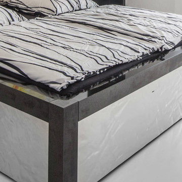 Luxury granit metal bed - Luxury marble furniture - Luis Design -