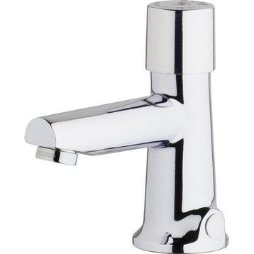 Chicago Faucets 3501-E2805ABCP Hot and Cold Water Metering Mixing Sink Faucet