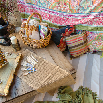 Balcony Staged for Couple's Engagement Party