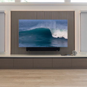 Custom Media Cabinet with Integrated Lighting