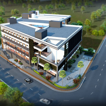 3D Apartment Exterior day & night rendering and elevation design by 3D Power