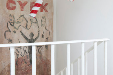 Example of an eclectic staircase design in London