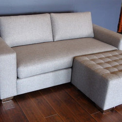 Love Seat w/ Ottoman - Sofas