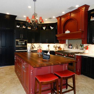 Elegant Blackberry Traditional Kitchen