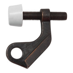Designers Impressions - 6641 Oil Rubbed Bronze Door Guard Hinge Pin Door Stop - Door Stops