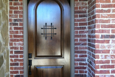 Arched Entry Door Installation in Square Door Frame - Frisco TX