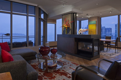 Inspiration for a living room remodel in Seattle