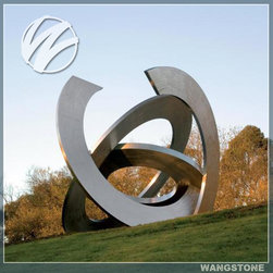 garden landscape circles sculpture - Garden Statues And Yard Art