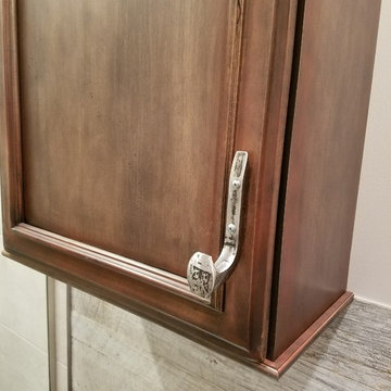 Rustic hall bath remodel