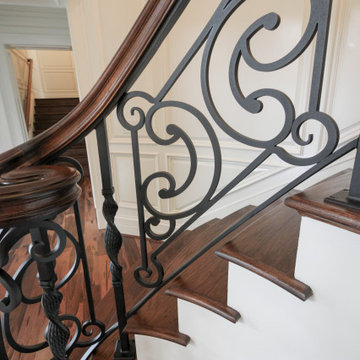 Project #74 | Circular Staircase with Hand-Forged Metal Panels