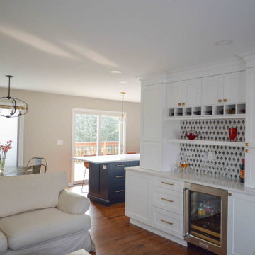 Arlington Heights Blue and White Kitchen