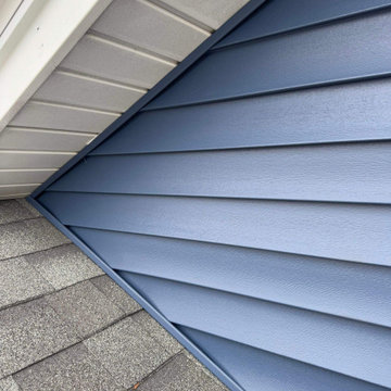 NORDIC BLUE SIDING - Gable & Roof Intersection