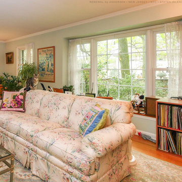 New Windows in Bright Beautiful Living Room - Renewal by Andersen NJ / NYC