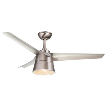 Wind River WR1638 Cylon 52" 3 Blade Hanging Indoor Ceiling Fan - Stainless
