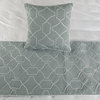 King 90"x18" Bed Throws Runner & Pillow Case Embroidery & Quilted, Atmosphere