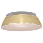 Besa Lighting - Besa Lighting 9662CRC Pica 17 - Three Light Flush Mount - Our Pica Creme flush mount begins with a clear blown glass, with glossy outer finish and frosted bottom. We then, using a handcrafting technique, carefully apply a band of actual fine-grained sand to the inner surface of the glass, where creme color is fully saturated into the coating for a bold statement. A final clear protective coating is applied to seal and preserve the accent material. The result is a beautifully textured work of art, comfortable with the irony of sand being applied to a glass that ordinates from sand. When illuminated, the colors shimmers through the noticeable refractions created by every granule, as the sand patterning is obvious and pleasing.Pica 17 Three Light Flush Mount Creme Sand *UL Approved: YES *Energy Star Qualified: n/a  *ADA Certified: n/a  *Number of Lights: Lamp: 3-*Wattage:60w Medium base bulb(s) *Bulb Included:No *Bulb Type:Medium base *Finish Type:Creme Sand