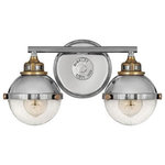 Hinkley - Hinkley 5172PN Fletcher - Two Light Bath Vanity - FletcherG��s chic vibe transcends style boundariesFletcher Two Light B Polished Nickel/HeriUL: Suitable for damp locations Energy Star Qualified: n/a ADA Certified: n/a  *Number of Lights: Lamp: 2-*Wattage:100w Medium Base bulb(s) *Bulb Included:No *Bulb Type:Medium Base *Finish Type:Polished Nickel/Heritage Brass