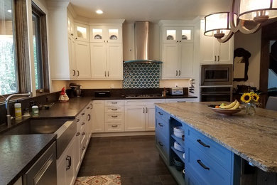Inspiration for a transitional kitchen remodel in Other