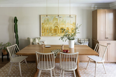 Dining room - transitional dining room idea in San Diego