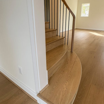 Project #144 | Slightly Curved Transitional Staircase