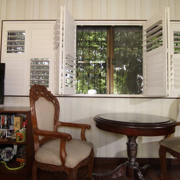 A cozy and comfortable room in a City - Plantation Shutters
