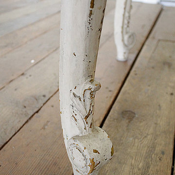 Early 20th Century French Carved Console Table with Marble Top