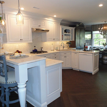 Traditional White Painted Kitchen - Morristown, NJ