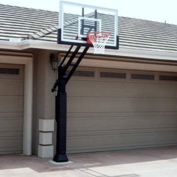 Michael G's Pro Dunk Gold Basketball System on a 40x40 in El Cajon, CA