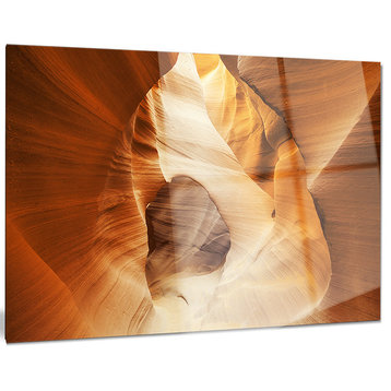 "Inside Antelope Canyon, USA" Landscape Photo Metal Wall Art, 28"x12"
