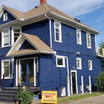 Exterior Painting of Heritage Home in Calgary - Killarney