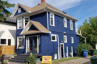Exterior Painting of Heritage Home in Calgary - Killarney