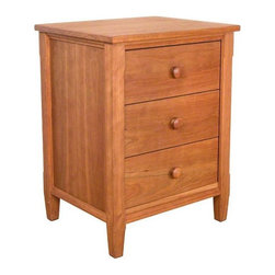 Vermont Shaker 3-Drawer Nightstand - Nightstands And Bedside Tables