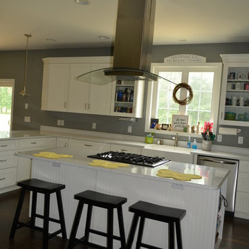Medallion White Icing Cabinetry with Beadboard doors