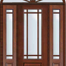 Prehung Patio Side lights-Transom Door 96 Marginal 9 Lite Marginal - Patio Doors
