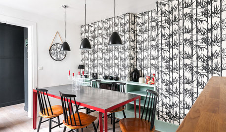 French Houzz: Bold and Bright Multi-Level Apartment in Paris