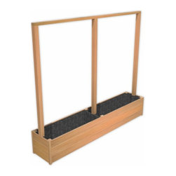 Hardwood Sevilla Hedge Planter - Outdoor Plant Pots & Planters