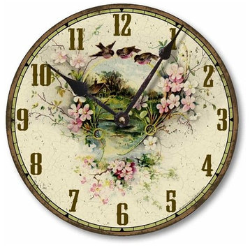 Vintage-Style Country Cottage Clock