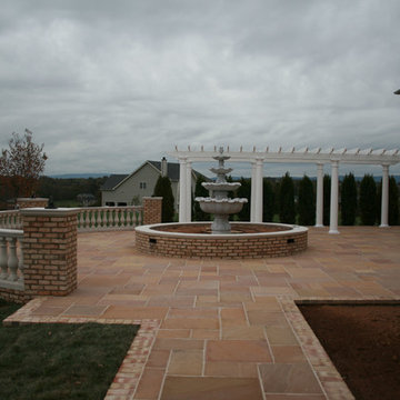 Sandstone slate entrance