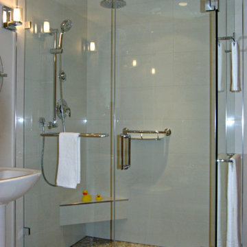 90 Degree Frameless Glass Shower Doors, Greater Vancouver