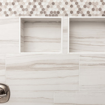 Serpentino Blanco Master Bathroom